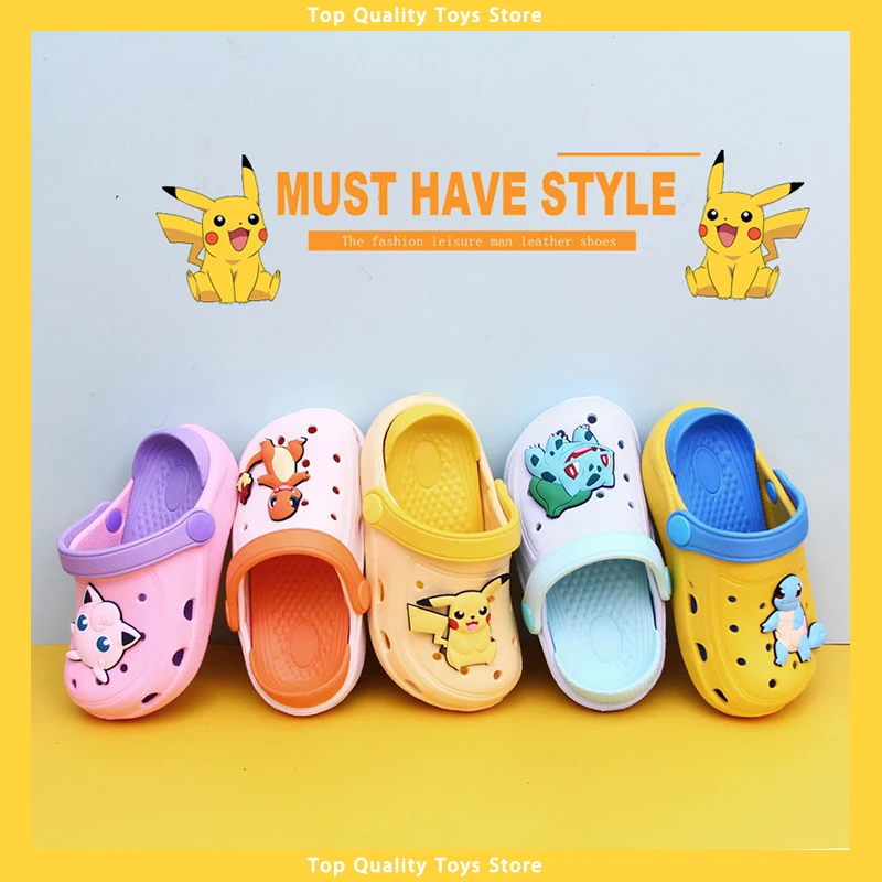 Sandal Kawaii Slippers Pikachu Cartoon Indoor Boys Girls Unisex Flip Flops Bathroom Non-Slip Flat Shoes Beach Sandals Child Gift
Sandal Kawaii Slippers Pikachu Cartoon Indoor Boys Girls Unisex Flip Flops Bathroom Non-Slip Flat Shoes Beach Sandals Child Gift