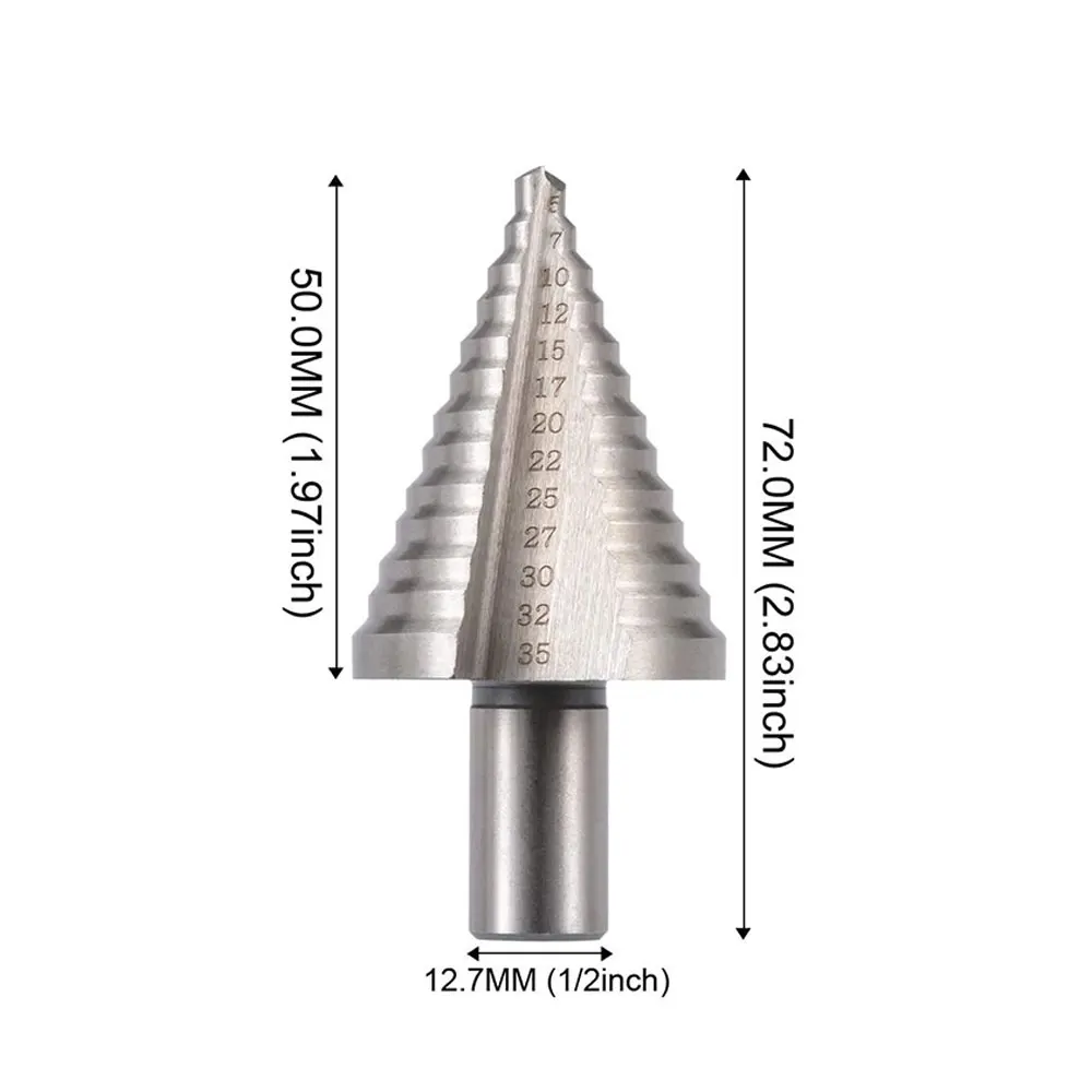 Сверло ступенчатое из быстрорежущей стали с титановым сердечником, 5-35 мм
Сверло ступенчатое из быстрорежущей стали с титановым сердечником, 5-35 мм