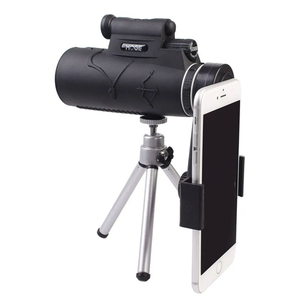 Powerful 50x60 Monocular Telescope With Mobile Phone Holder Tripod And Phone Clip For Hiking Camping Watching Bird
Powerful 50x60 Monocular Telescope With Mobile Phone Holder Tripod And Phone Clip For Hiking Camping Watching Bird