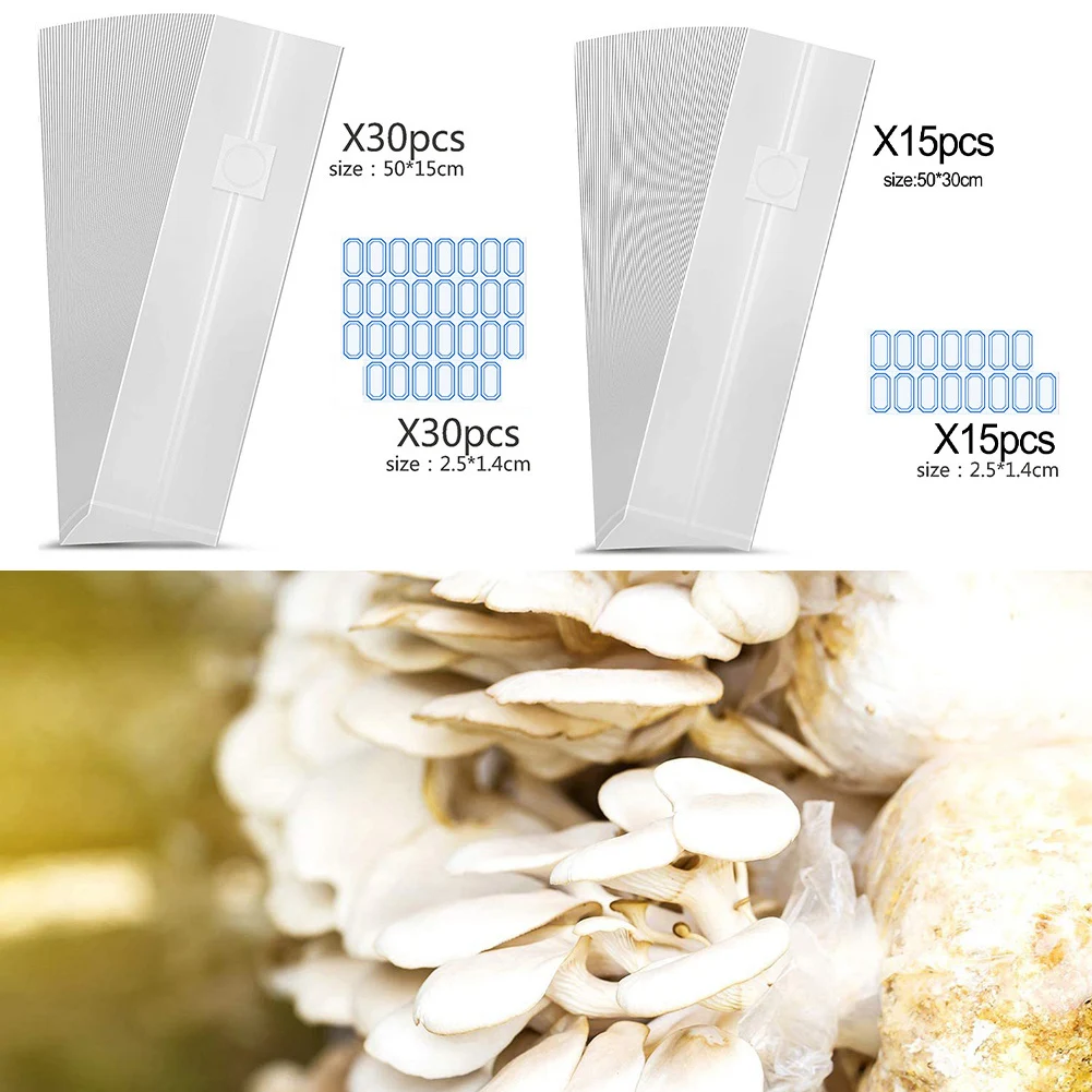 30/15Pcs PVC Mushroom Spawn Grow Bag Media Grow Substrate High Temp Pre Sealable Garden Supplies For Fungus Planting Bags Tool
30/15Pcs PVC Mushroom Spawn Grow Bag Media Grow Substrate High Temp Pre Sealable Garden Supplies For Fungus Planting Bags Tool