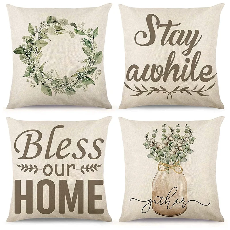 Spring Pillow Covers 18X18 Farmhouse Pillows Home Cushion Case For Spring Decorations Room Bedroom Sofa
Spring Pillow Covers 18X18 Farmhouse Pillows Home Cushion Case For Spring Decorations Room Bedroom Sofa