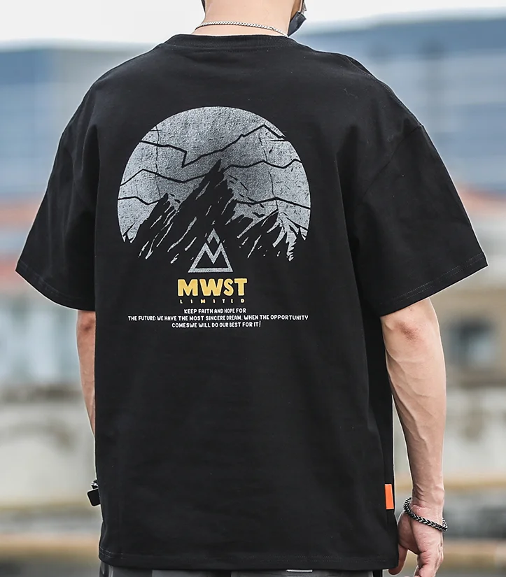 M1530 Printed short sleeve T-shirt Men's Summer Simple Personality Trend Loose Versatile Half Sleeve
M1530 Printed short sleeve T-shirt Men's Summer Simple Personality Trend Loose Versatile Half Sleeve
