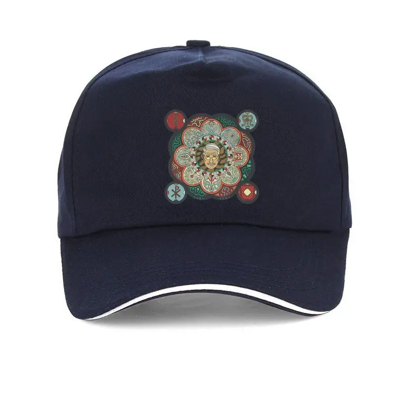 

Gorra de béisbol con diseño de hombre y mujer, gorro de béisbol grande y alto con diseño de la mandala del Libro Rojo, modelo nu