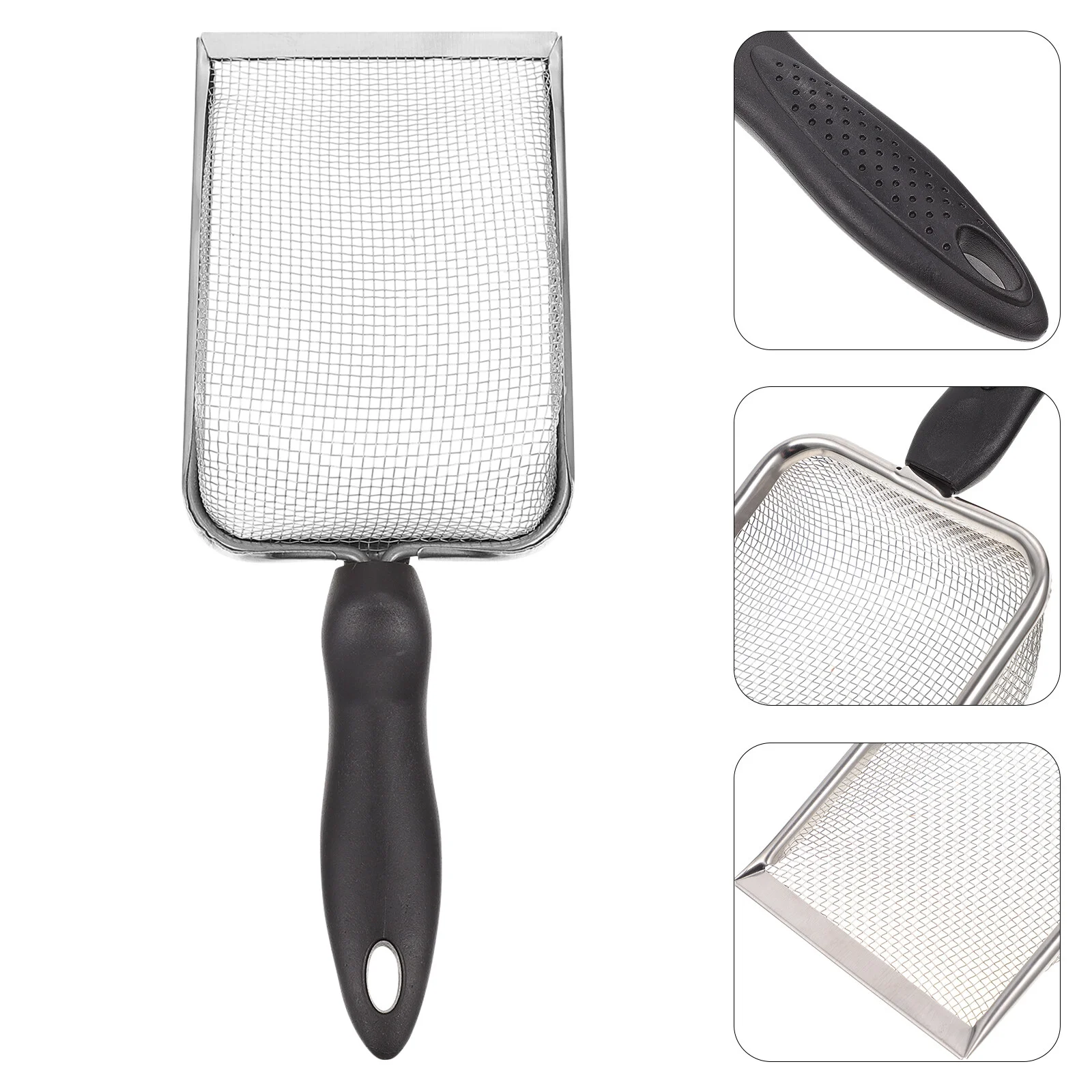 

Reptile Sand Stainless Steel Fine Mesh Reptile Scooper Bearded Litter Scoop Reptile Substrate Metal Sand Terrarium Substrate