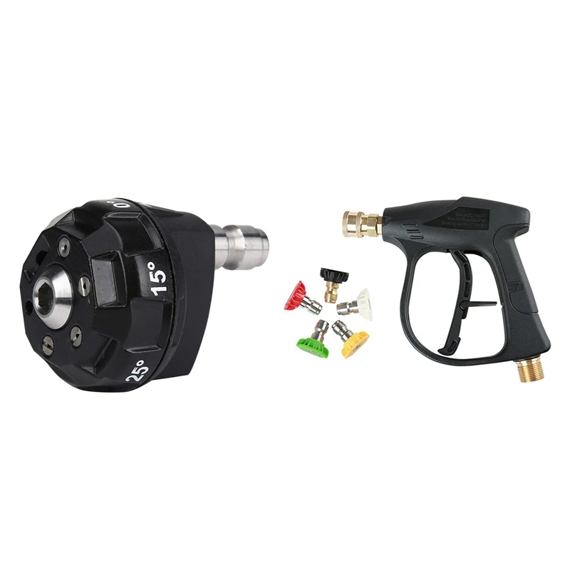 Pressure Washer 6-In-1 Spray Nozzle Tip & M22 X 1.5 Mm High Pressure Car Washer Tool Washer Tool With 5 Nozzles
Pressure Washer 6-In-1 Spray Nozzle Tip & M22 X 1.5 Mm High Pressure Car Washer Tool Washer Tool With 5 Nozzles