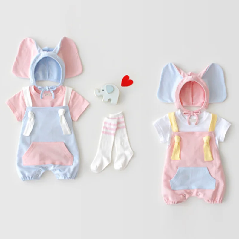 2022 Summer New Baby Cartoon Romper + Cute Elephant Ear Hat Infant Boy Girl Sleeveless Jumpsuit Cotton Overalls Baby Clothes
2022 Summer New Baby Cartoon Romper + Cute Elephant Ear Hat Infant Boy Girl Sleeveless Jumpsuit Cotton Overalls Baby Clothes