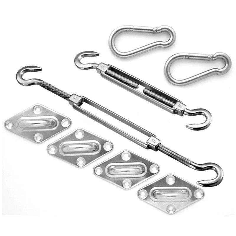 Replacement Accessories For Sunshade Sails Spring Hook Sunshade Net Set Stainless Steel Shelter Fitting Kits
Replacement Accessories For Sunshade Sails Spring Hook Sunshade Net Set Stainless Steel Shelter Fitting Kits