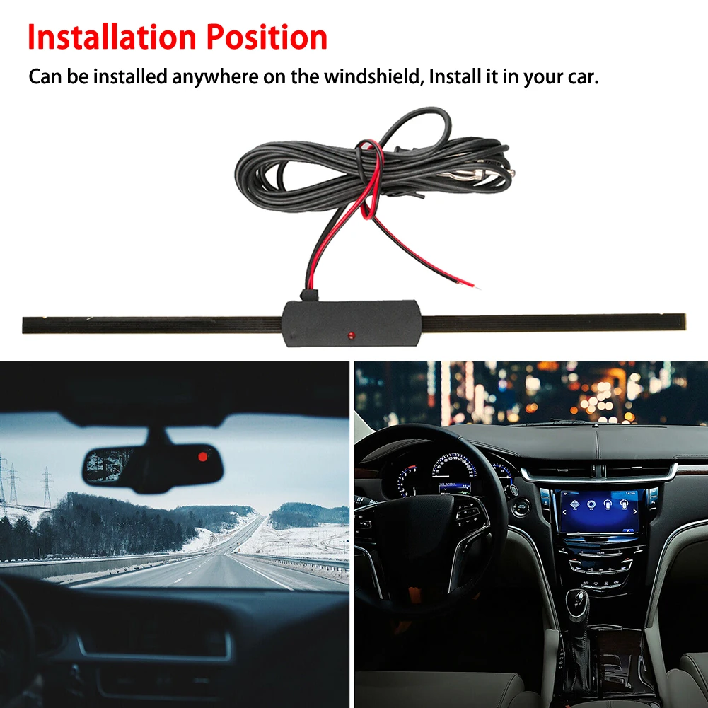 1PC 12V Windshield CarUniversal Electronic Hidden Car Radio Antenna FM AM AM FM Radio Antenna Signal Amplifier Booster
1PC 12V Windshield CarUniversal Electronic Hidden Car Radio Antenna FM AM AM FM Radio Antenna Signal Amplifier Booster