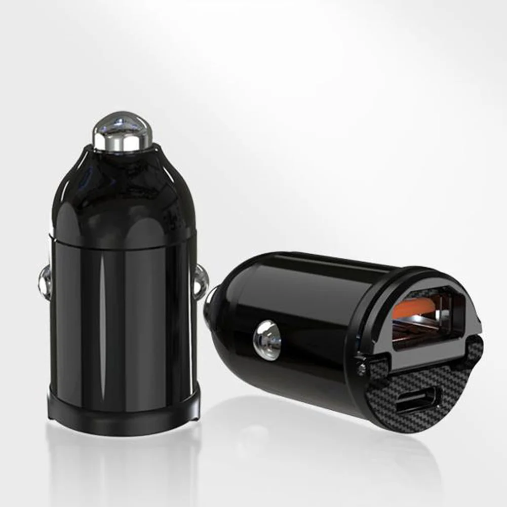 1x Dual USB 30W Car Phone Charger PD&QC 3.0 Fast Charging Type-C Adapter For Phone Thumb-size Multiple Safety Anti-over-current
1x Dual USB 30W Car Phone Charger PD&QC 3.0 Fast Charging Type-C Adapter For Phone Thumb-size Multiple Safety Anti-over-current