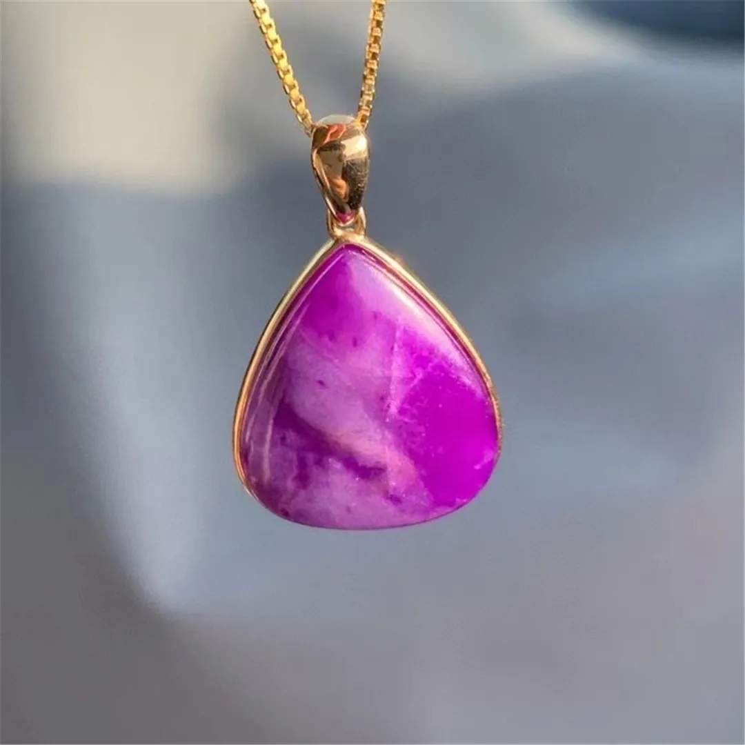 Genuine Natural Purple Sugilite Stone Pendant Necklace 18K Gold Jewelry For Women Man Wealthy Gift Crystal 16x14x3mm Beads AAAAA
Genuine Natural Purple Sugilite Stone Pendant Necklace 18K Gold Jewelry For Women Man Wealthy Gift Crystal 16x14x3mm Beads AAAAA