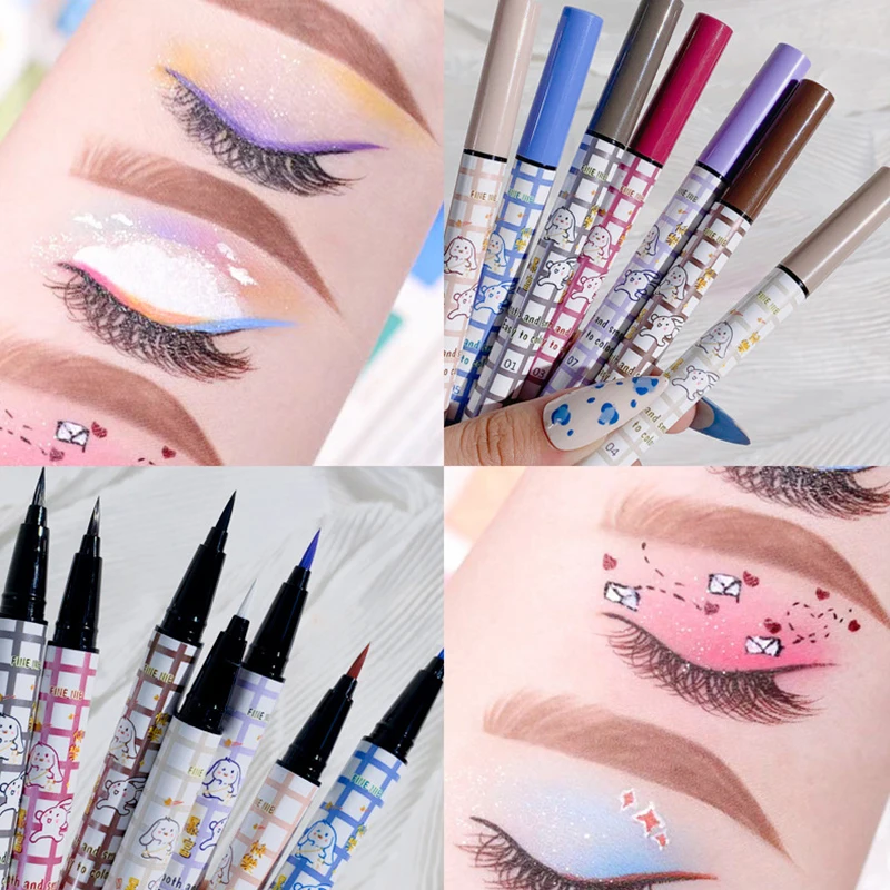 7 Color White Pink Eyeliner Waterproof Long Lasting Neon Eye Liner Pencil Cosmetics Liquid Eyeliner Colored Contacts Makeup Tool
7 Color White Pink Eyeliner Waterproof Long Lasting Neon Eye Liner Pencil Cosmetics Liquid Eyeliner Colored Contacts Makeup Tool
