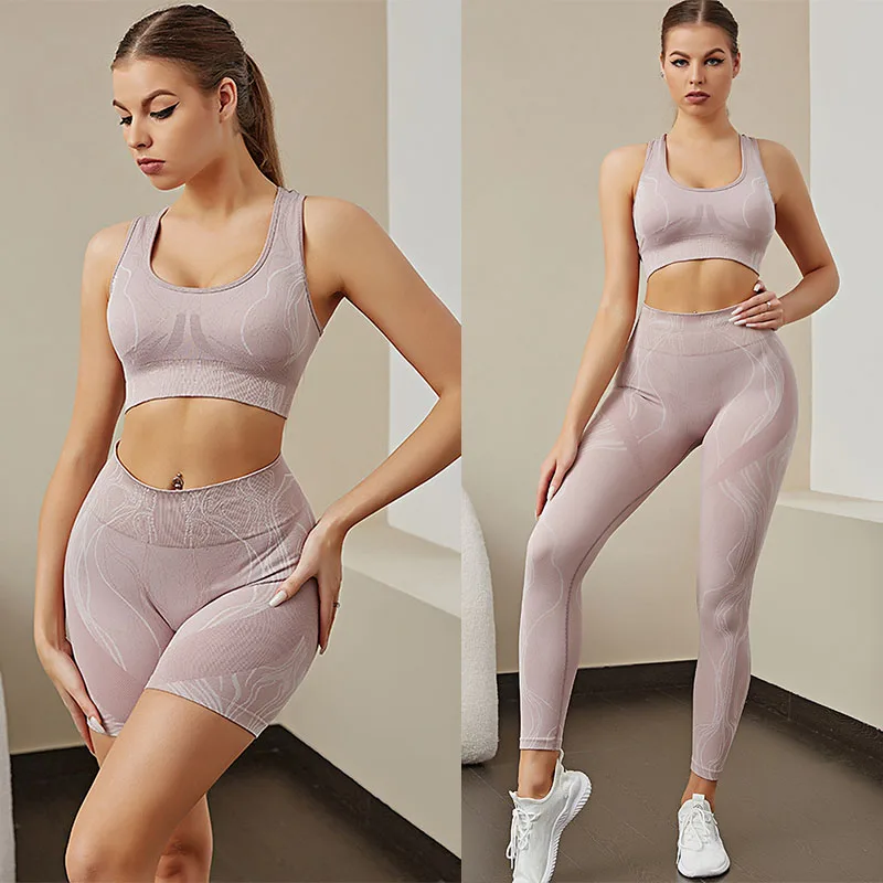 Water Ripples Seamless Sportswear Women's Sport Suit Yoga Set Short Fitness Suit Sport Outfit For Women Gym Clothing Workout Bra
Water Ripples Seamless Sportswear Women's Sport Suit Yoga Set Short Fitness Suit Sport Outfit For Women Gym Clothing Workout Bra