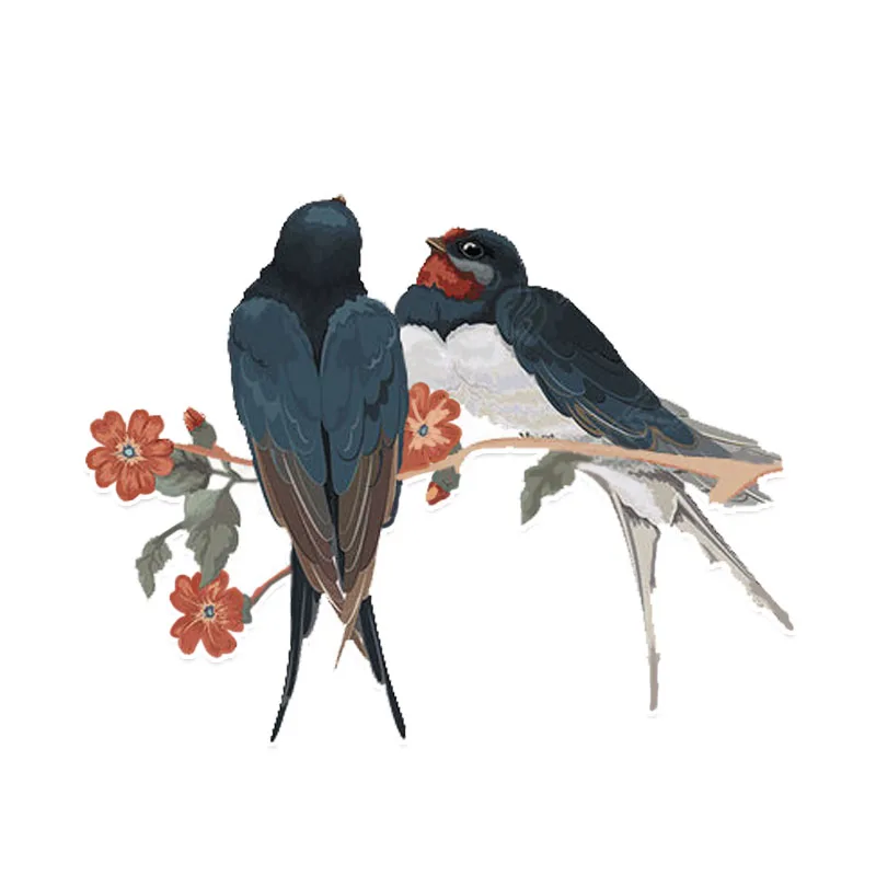 Swallow That Love Each Other Colored Decor Personalized Car Sticker car stickers and decals The Whole Body Oem PVC 13cmX11cm
Swallow That Love Each Other Colored Decor Personalized Car Sticker car stickers and decals The Whole Body Oem PVC 13cmX11cm