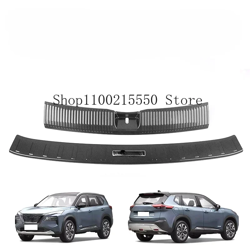 Для Nissan Rogue X-trail t33 2022-2024 задний бампер накладка на порог багажника защитная крышка
