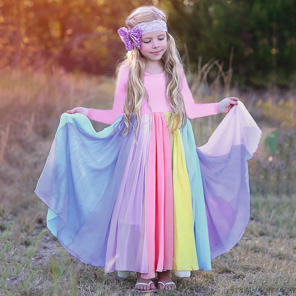 Kids Girls Rainbow Splice Princess Pageant Gown Birthday Party Dresses Light Girl Dress
Kids Girls Rainbow Splice Princess Pageant Gown Birthday Party Dresses Light Girl Dress