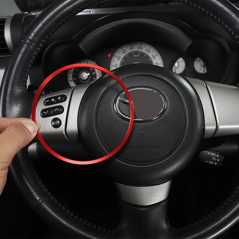 For Toyota FJ Cruiser 2007-21 Aluminum Alloy Steering Wheel Logo Ring Trim Decorative Cover decorative stickers car accessories
For Toyota FJ Cruiser 2007-21 Aluminum Alloy Steering Wheel Logo Ring Trim Decorative Cover decorative stickers car accessories