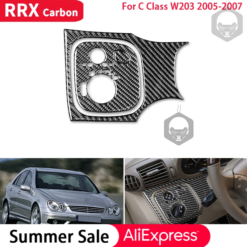 RRX Car Interiors for Mercedes-Benz W203 C-Class 2005-2007 Carbon Fiber Dashboard Headlight Switch Trim Stickers Car Accessories
RRX Car Interiors for Mercedes-Benz W203 C-Class 2005-2007 Carbon Fiber Dashboard Headlight Switch Trim Stickers Car Accessories