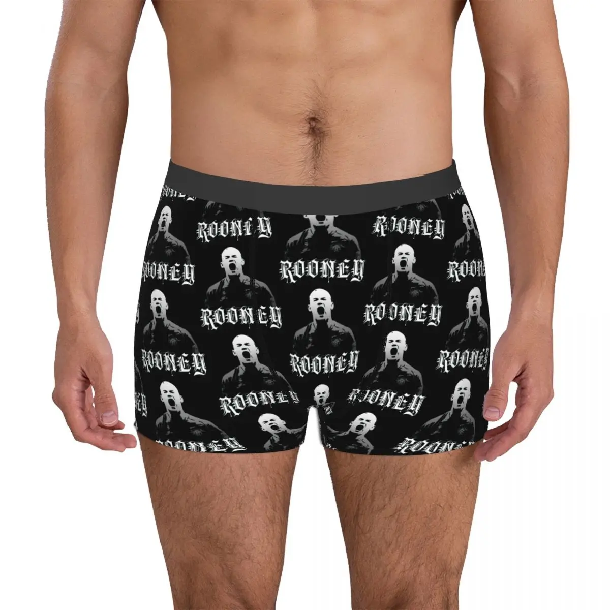 

England 7 Waynes And Rooneys Men's Boxer Briefs Novelty Sexy Underclothing Football Gift Humor Graphic Spring Wearable