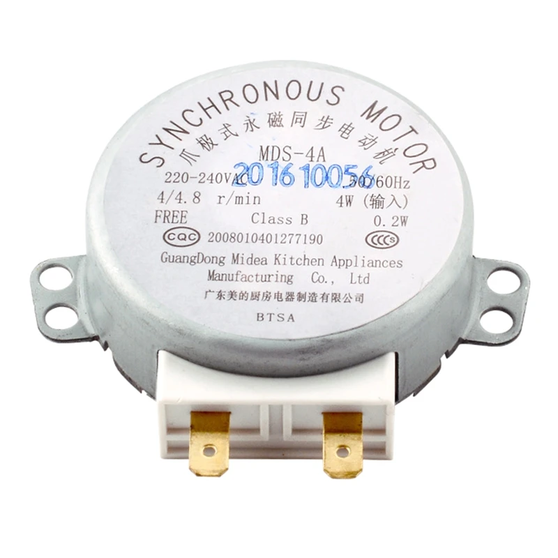 Microwave Oven Synchronous Motor Tray Motors AC 220-240V 4W 50/60Hz for Midea MDS-4A Microwave Oven Turntable Motor
Microwave Oven Synchronous Motor Tray Motors AC 220-240V 4W 50/60Hz for Midea MDS-4A Microwave Oven Turntable Motor