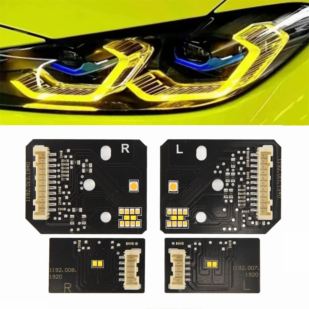 Лазерная фара желтого цвета, модель DRL, Детская плата, Комплект модуля для BMW M3 G80 G81 M4 G82 G83 4 серии G22 G23 G26 2021 + дневной свет 
Лазерная фара желтого цвета, модель DRL, Детская плата, Комплект модуля для BMW M3 G80 G81 M4 G82 G83 4 серии G22 G23 G26 2021 + дневной свет