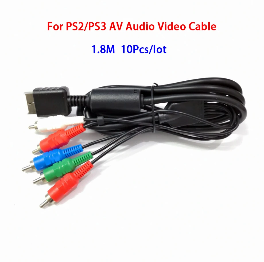 10pcs Component AV Cable Audio Video HD TV Cable 1.8M For PS2 6FT HDTV AV Audio Video For PS3 Game Console
10pcs Component AV Cable Audio Video HD TV Cable 1.8M For PS2 6FT HDTV AV Audio Video For PS3 Game Console