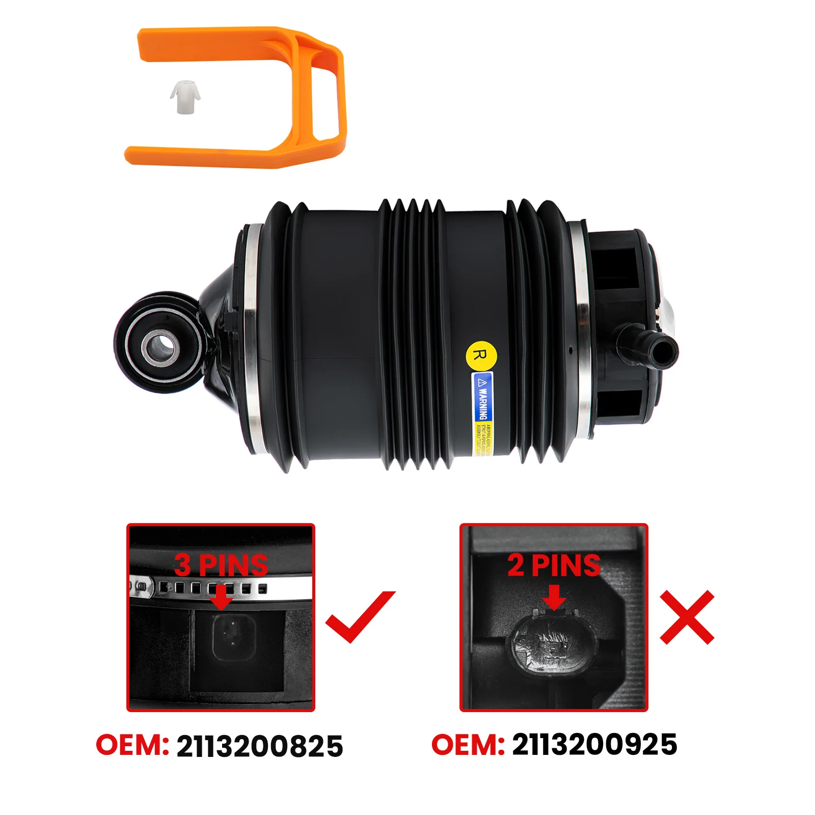 Rear RH Air Suspension Bellows for Mercedes Benz E550 E350 2007 Air Shock Right Spring Bag For E-Class W211 E320 E500 W219 C219
Rear RH Air Suspension Bellows for Mercedes Benz E550 E350 2007 Air Shock Right Spring Bag For E-Class W211 E320 E500 W219 C219