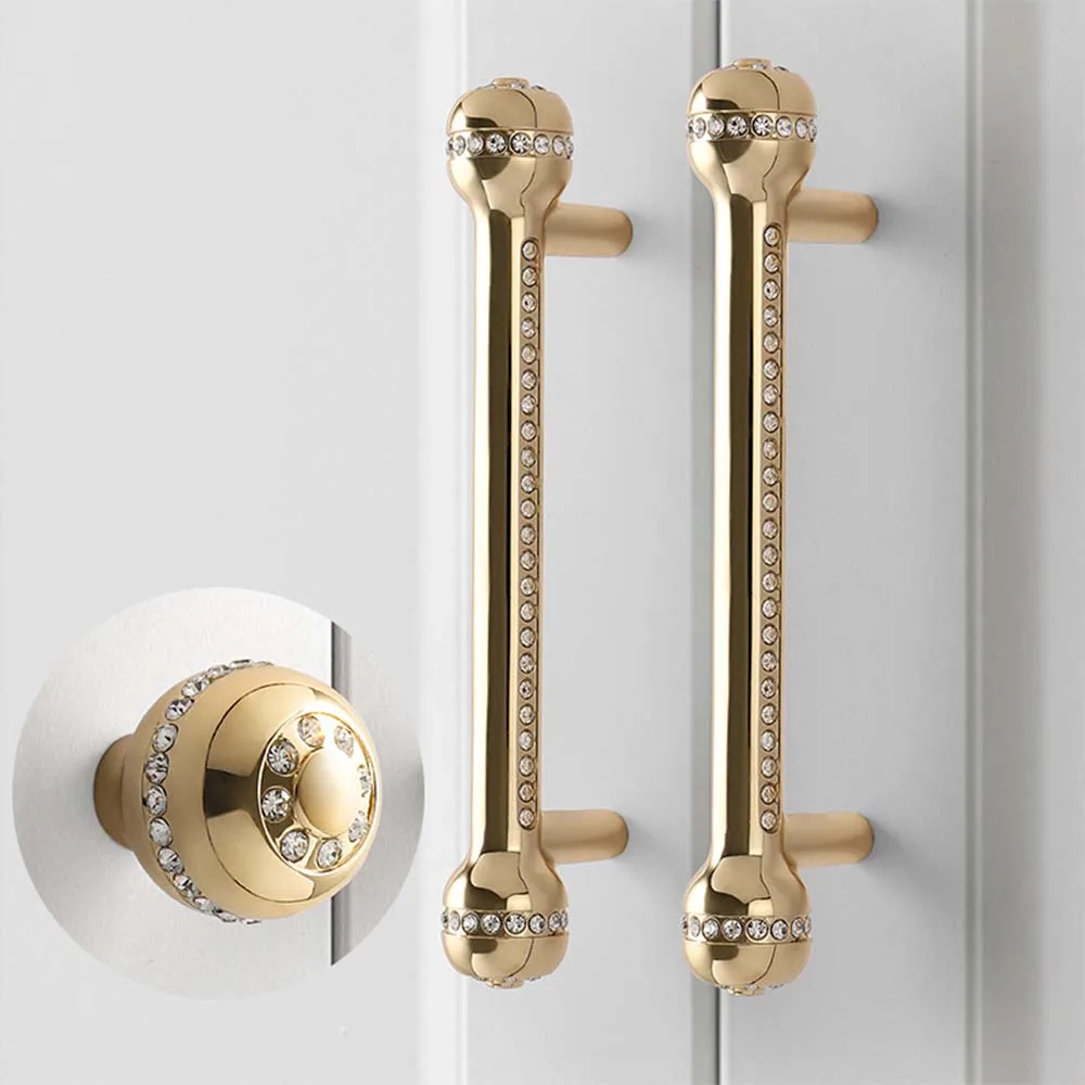Nordic Light Luxury Cabinet Door Handle Inlaid Crystal Drill Cabinet Door Handle Solid Zinc Alloy Drawer Cabinet Small Handles
Nordic Light Luxury Cabinet Door Handle Inlaid Crystal Drill Cabinet Door Handle Solid Zinc Alloy Drawer Cabinet Small Handles