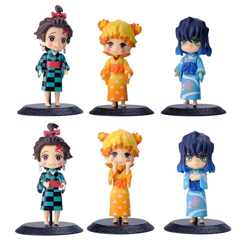 Six Models Kawaii Demon Slayer Anime Figure Action Figurine Kimono Set Collectible Cute Toys Car Desk Decoration Model Doll Gift
Six Models Kawaii Demon Slayer Anime Figure Action Figurine Kimono Set Collectible Cute Toys Car Desk Decoration Model Doll Gift