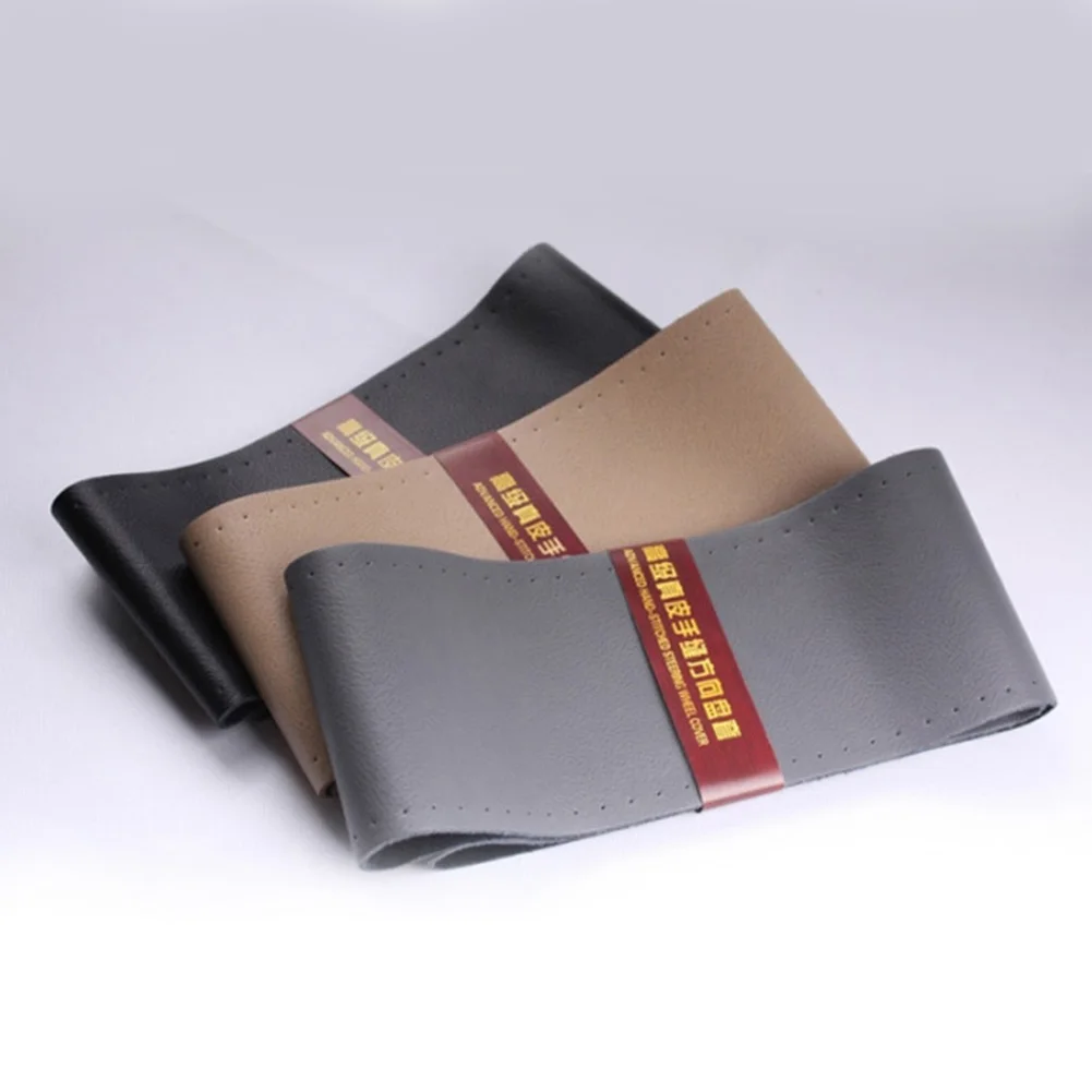 Universal Car Steering Wheel Cover Genuine Leather Stitch On Wrap Automobiles Accessories
Universal Car Steering Wheel Cover Genuine Leather Stitch On Wrap Automobiles Accessories
