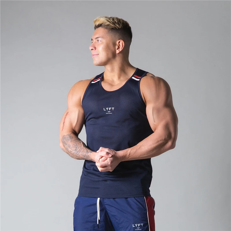 Men Fitness Gym Mesh Breathable Striped Tank Top Men Sleeveless Shirts MenSports Tank Top Gym Running Crew Tank Top Men
Men Fitness Gym Mesh Breathable Striped Tank Top Men Sleeveless Shirts MenSports Tank Top Gym Running Crew Tank Top Men