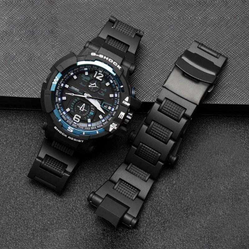 Ремешок для часов для Casio G-shock GW-A1100 G-1400 GW-4000, высококачественный прочный черный пластиковый стальной браслет из нержавеющей стали
Ремешок для часов для Casio G-shock GW-A1100 G-1400 GW-4000, высококачественный прочный черный пластиковый стальной браслет из нержавеющей стали