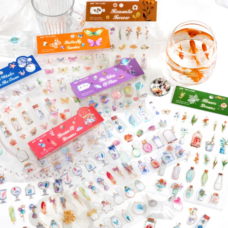 6packs/LOT coloured glaze series creative decoration DIY PET dripping glue stickers
6packs/LOT coloured glaze series creative decoration DIY PET dripping glue stickers