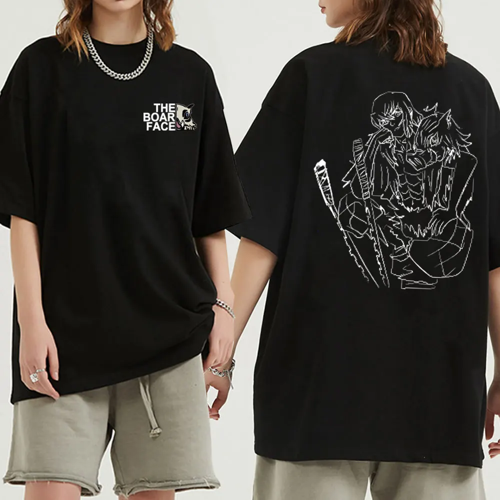 Japanese Anime Demon Slayer Hashibira Inosuke The Boar Face Print T Shirt Mens 90s Manga Short Sleeve T-shirt Men Casual Tshirt
Japanese Anime Demon Slayer Hashibira Inosuke The Boar Face Print T Shirt Mens 90s Manga Short Sleeve T-shirt Men Casual Tshirt
