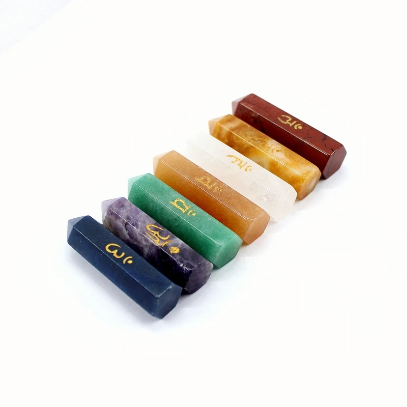 Natural Stone Pendant 7 Chakra Colorful Hexagonal Column Charm Energy Healing For Jewelry Making Accessories
Natural Stone Pendant 7 Chakra Colorful Hexagonal Column Charm Energy Healing For Jewelry Making Accessories