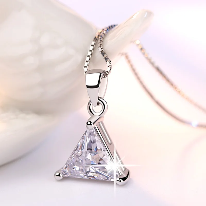 925 Sterling Silver Triangle Geometry Pendants And Necklaces For Women Zircon Chain Fashion Wedding Party Jewelry 2021 GaaBou
925 Sterling Silver Triangle Geometry Pendants And Necklaces For Women Zircon Chain Fashion Wedding Party Jewelry 2021 GaaBou