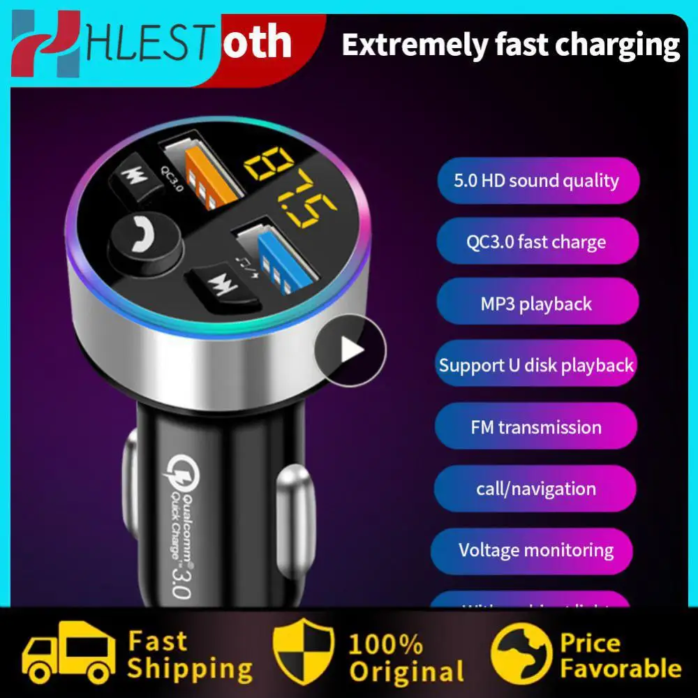 With Digital Display Handsfree Speaker Portable Car Mp3 Bluetooth Player Multifunctional Universal Audio Coche Adapter Receiver
With Digital Display Handsfree Speaker Portable Car Mp3 Bluetooth Player Multifunctional Universal Audio Coche Adapter Receiver