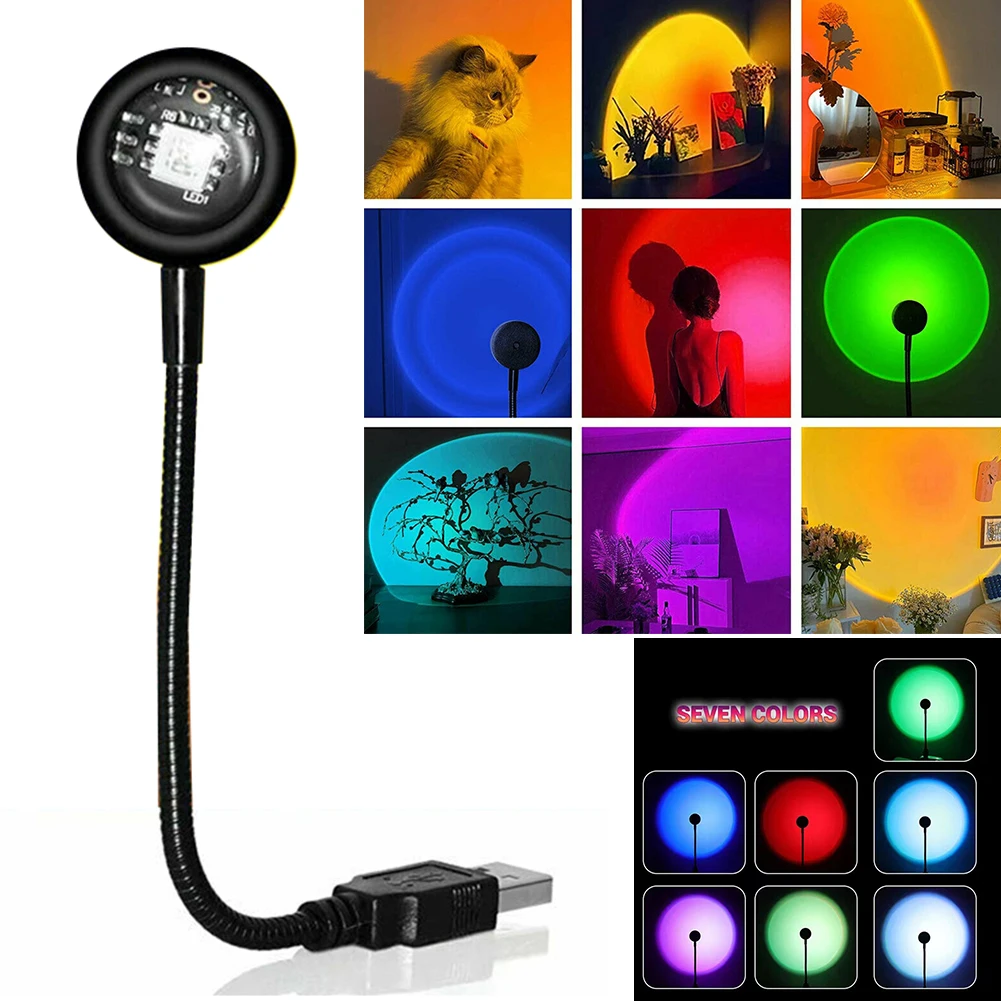 Sunset Projection Lamp Car Rainbow LED Night Light Atmosphere Lamp Car Accessories High Quality Ambient Lights
Sunset Projection Lamp Car Rainbow LED Night Light Atmosphere Lamp Car Accessories High Quality Ambient Lights
