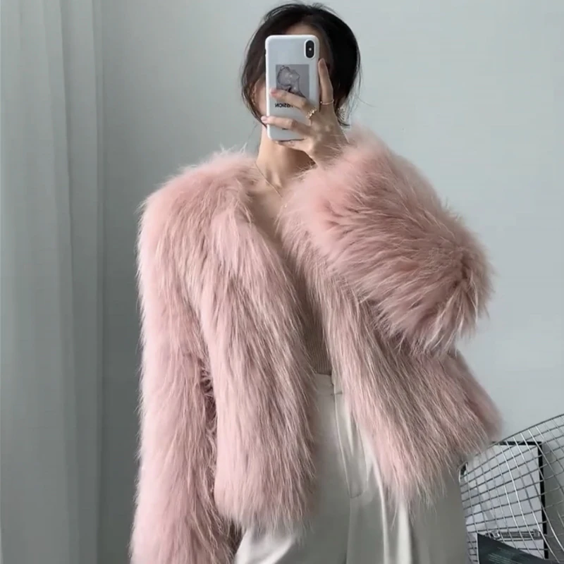 Fur Coat Women Faux Fur Jacket 2022 Autumn Winter Young Style Korean Short Slim Long Sleeve Tops Female Clothing Pink Gray White
Fur Coat Women Faux Fur Jacket 2022 Autumn Winter Young Style Korean Short Slim Long Sleeve Tops Female Clothing Pink Gray White