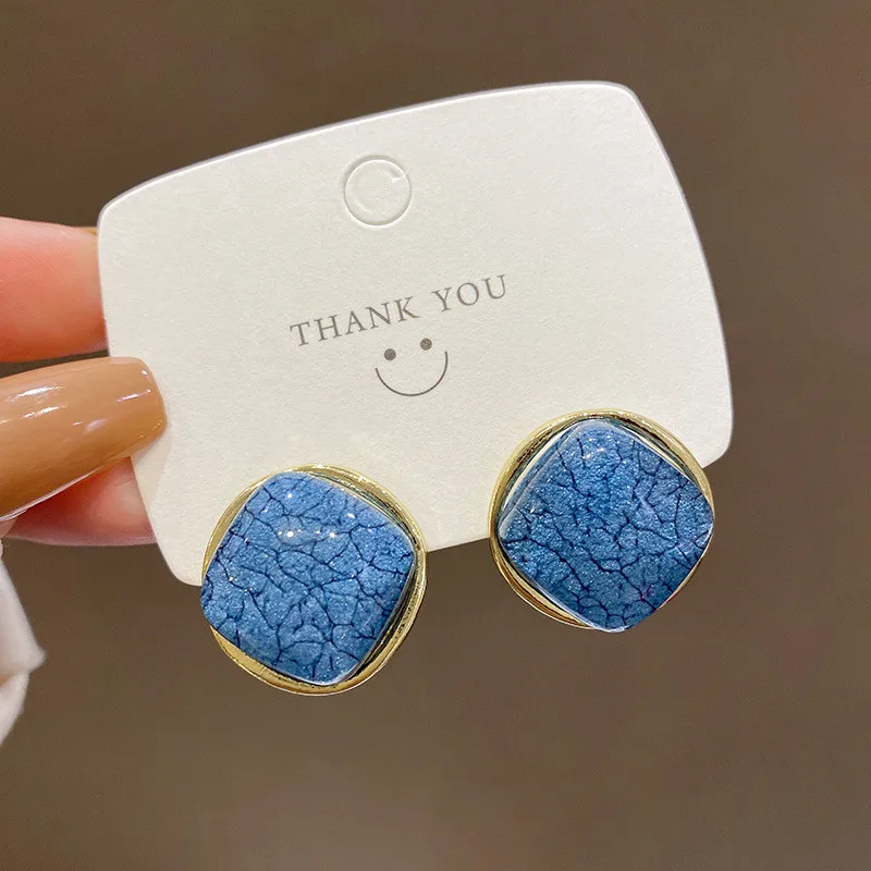 Women's Classic Geometric Square Crack Pattern Blue Earrings Fashion Personality Casual Party Jewelry
Women's Classic Geometric Square Crack Pattern Blue Earrings Fashion Personality Casual Party Jewelry
