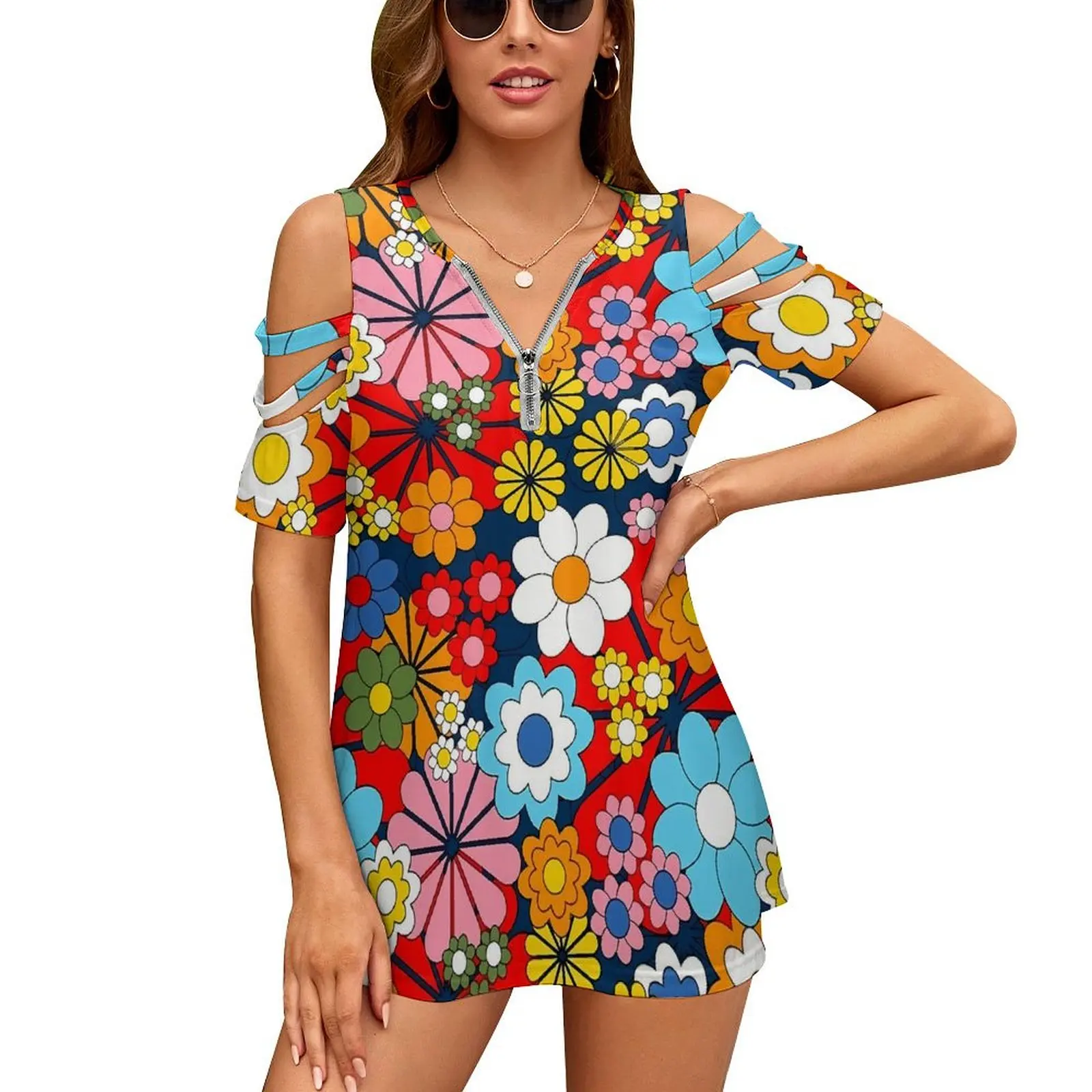Floral T Shirts Retro Flowers Print Fashion T Shirt Short Sleeve Custom Tshirt Women Hollow Out Sexy V Neck Oversize Clothes
Floral T Shirts Retro Flowers Print Fashion T Shirt Short Sleeve Custom Tshirt Women Hollow Out Sexy V Neck Oversize Clothes