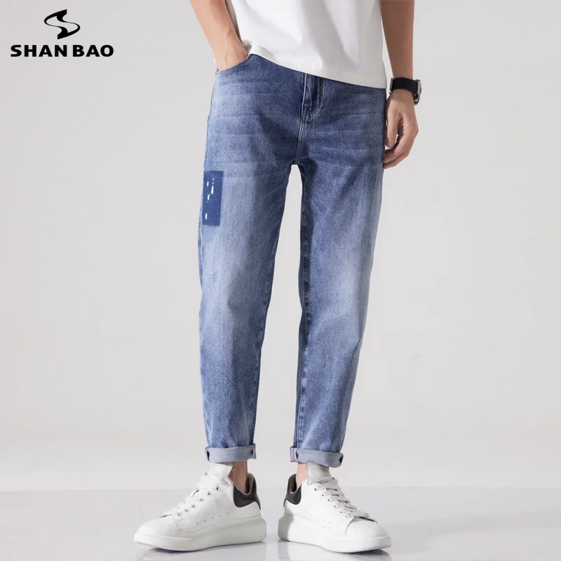 SHAN BAO 2022 spring summer brand high quality cotton loose harem jeans Korean fashion light color casual denim cropped pants
SHAN BAO 2022 spring summer brand high quality cotton loose harem jeans Korean fashion light color casual denim cropped pants