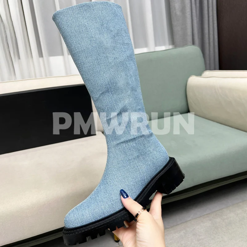 Women Long Boots Spring Autumn New Genuine Leather Upper Round Head Thick Bottom Long Boots Simplicity Versatile Female Shoes
Women Long Boots Spring Autumn New Genuine Leather Upper Round Head Thick Bottom Long Boots Simplicity Versatile Female Shoes