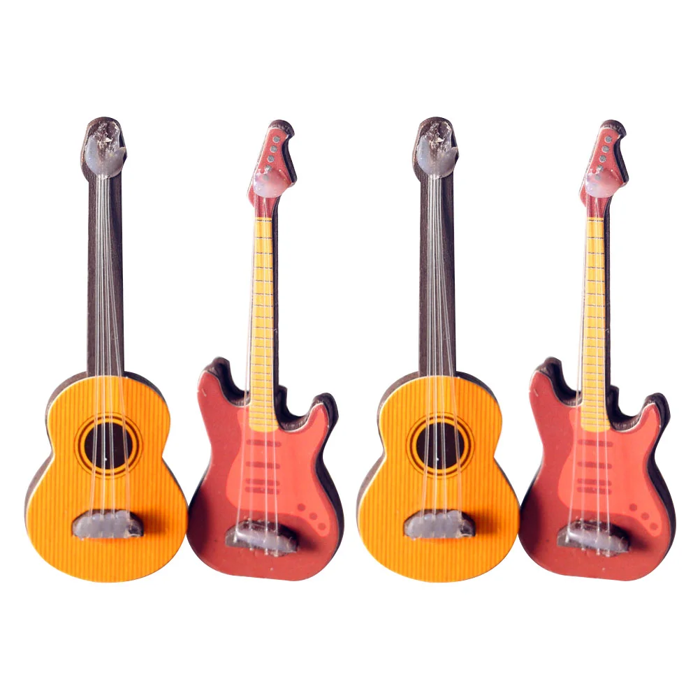 4 Pcs Dollhouse Guitar Mini Statue Electric Accessories Ukulele Model Supply Wooden Musical Instrument Child Educational Doll's
4 Pcs Dollhouse Guitar Mini Statue Electric Accessories Ukulele Model Supply Wooden Musical Instrument Child Educational Doll's