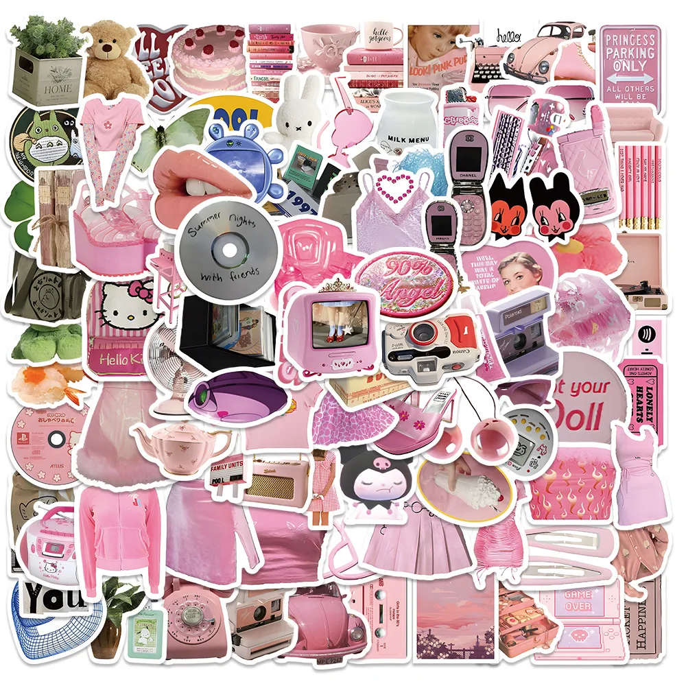10/30/50/100 Pcs Vintage Pink Y2K Stickers Aesthetic Decals DIY Travel Luggage Guitar Fridge Laptop Cute Stickers Kawaii Toys
10/30/50/100 Pcs Vintage Pink Y2K Stickers Aesthetic Decals DIY Travel Luggage Guitar Fridge Laptop Cute Stickers Kawaii Toys
