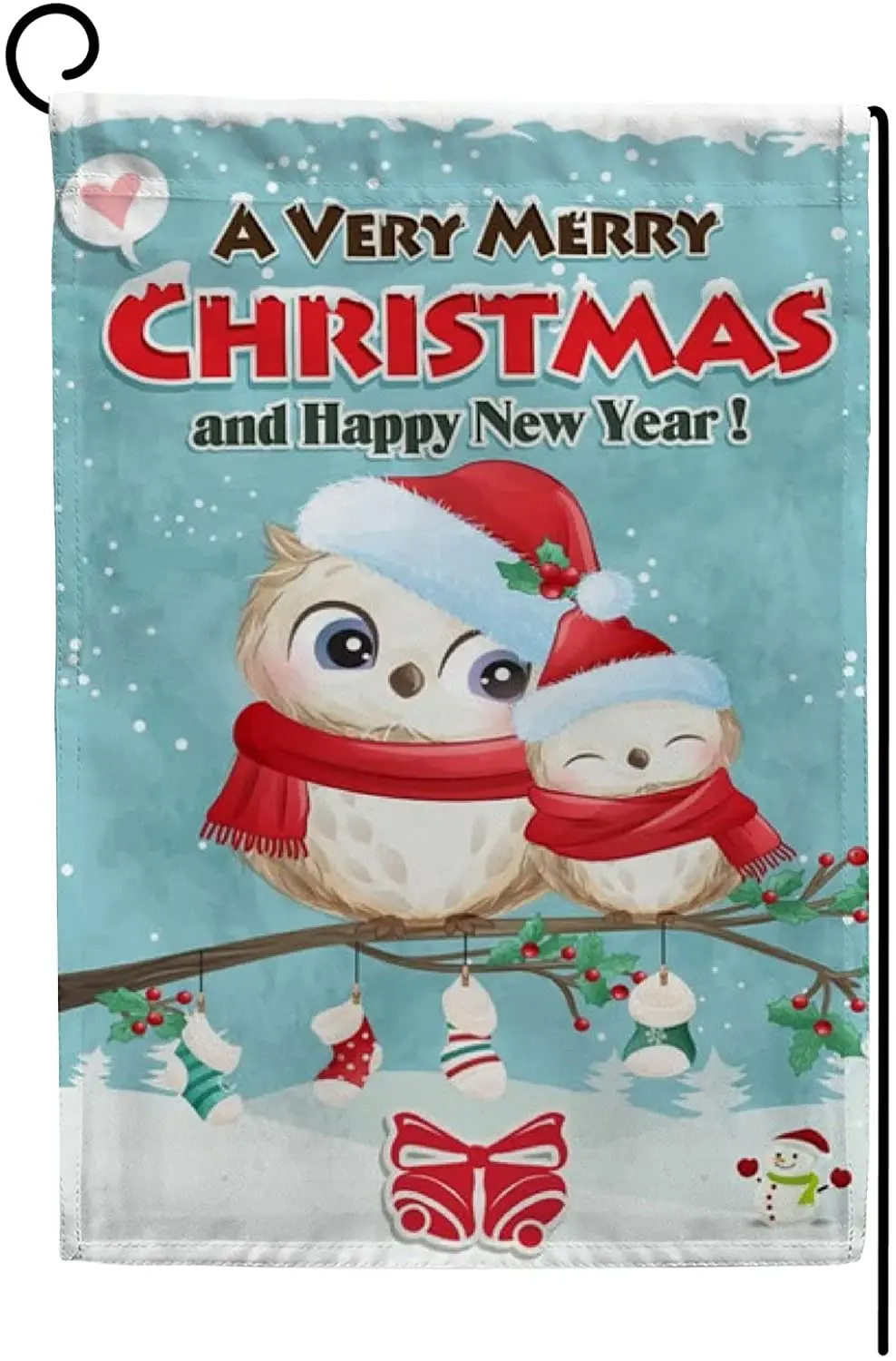 Vantaso Garden Flag Merry Christmas New Year Owls Birds Cute House Flags Hello Welcome Home Yard Banner for Outside Flower Pot D
Vantaso Garden Flag Merry Christmas New Year Owls Birds Cute House Flags Hello Welcome Home Yard Banner for Outside Flower Pot D