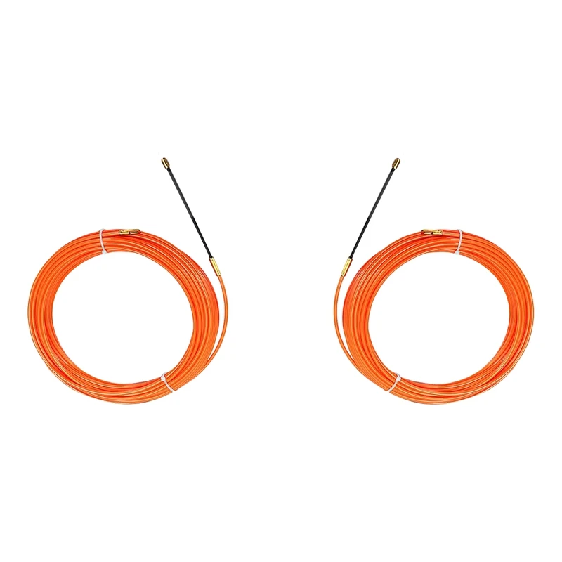 2 Pcs Orange Guide Device Nylon Electric Cable Push Pullers Duct Snake Rodder Fish Tape Wire, 20 Meter & 10 Meter
2 Pcs Orange Guide Device Nylon Electric Cable Push Pullers Duct Snake Rodder Fish Tape Wire, 20 Meter & 10 Meter