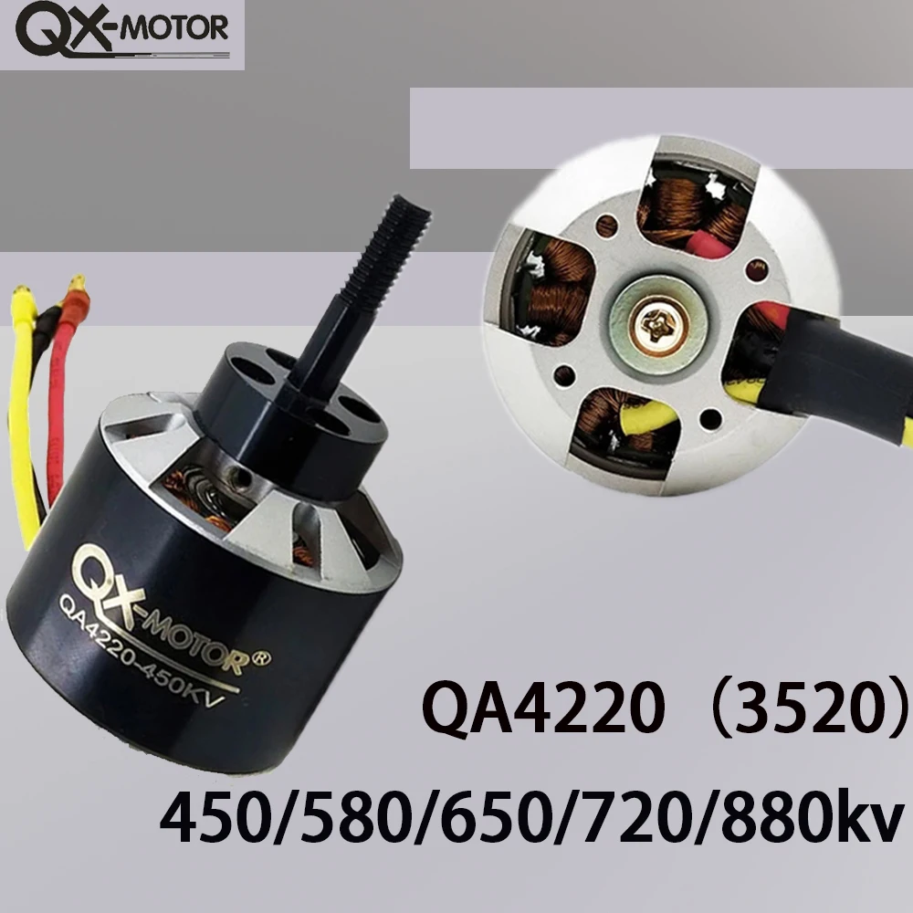 QX-MOTOR 3-6s QA4220 (3520) Brushless Motor for RC Fixed Wing Drone Airplane Plane Fpv Aircraft Multicopters Helicopter
QX-MOTOR 3-6s QA4220 (3520) Brushless Motor for RC Fixed Wing Drone Airplane Plane Fpv Aircraft Multicopters Helicopter