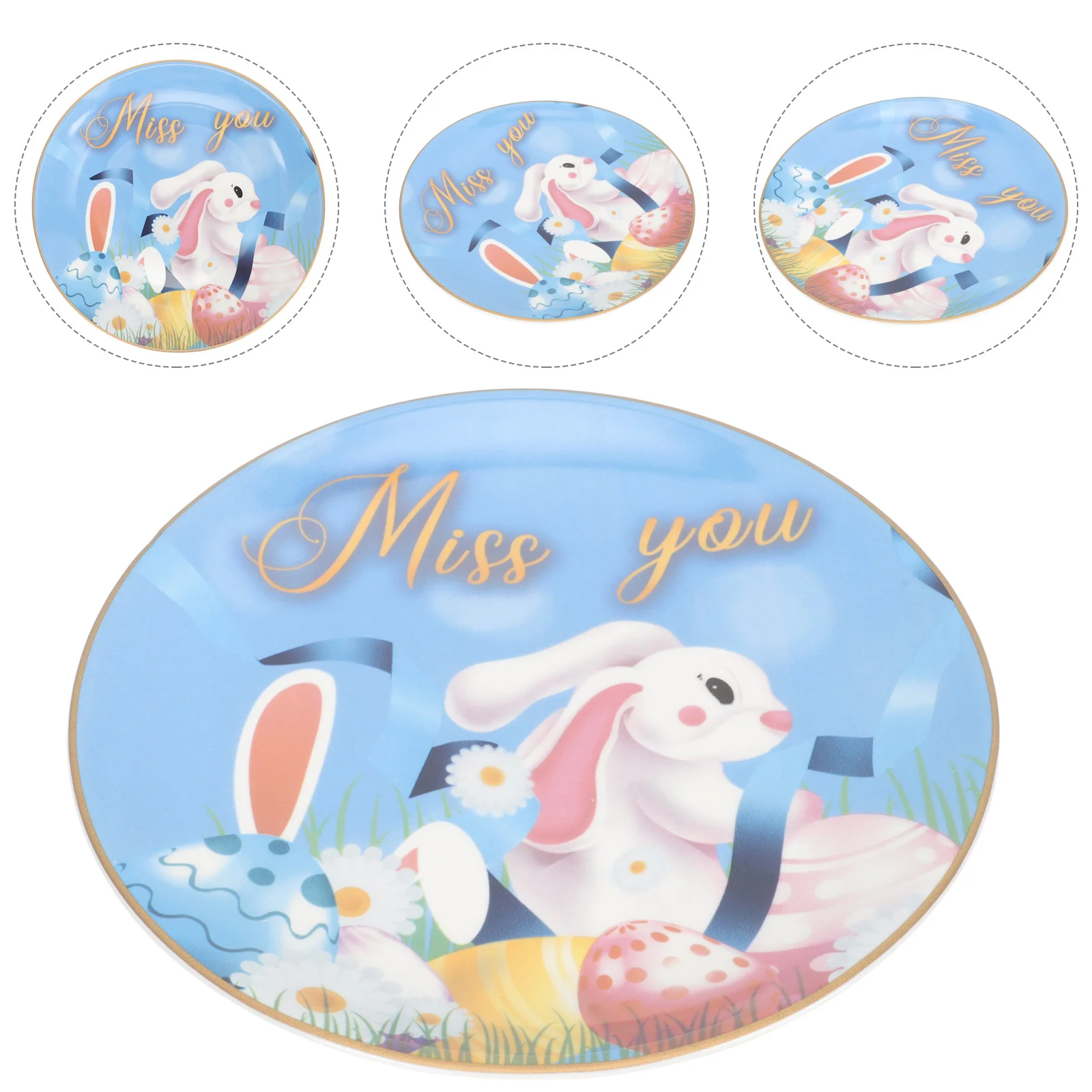 Porcelain Plate Cartoon Style Plate Adorable Easter Pattern Plate Fruit Storage Plate
Porcelain Plate Cartoon Style Plate Adorable Easter Pattern Plate Fruit Storage Plate