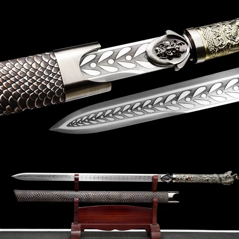 Chinese Sword Real High Manganese Steel Battle Ready Sword Sharp Espada Chinesa Chinese Straight Sword
Chinese Sword Real High Manganese Steel Battle Ready Sword Sharp Espada Chinesa Chinese Straight Sword