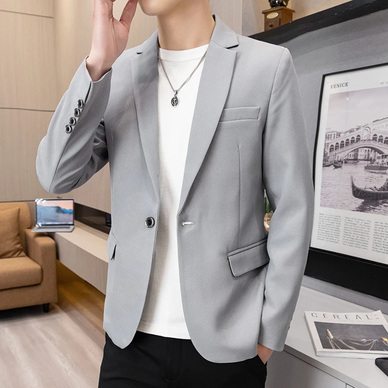 New 2023 Blazers Men Brand Jacket Fashion Slim Casual Coats Handsome Masculino Business Jackets Suits Solid Men's Blazers Tops
New 2023 Blazers Men Brand Jacket Fashion Slim Casual Coats Handsome Masculino Business Jackets Suits Solid Men's Blazers Tops